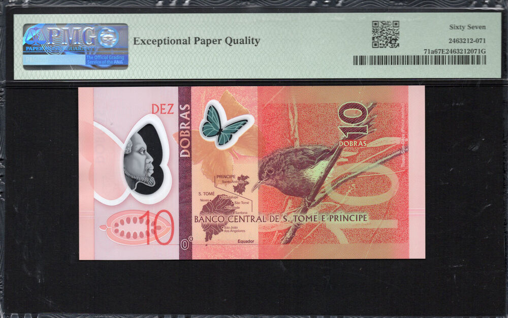 Sao Tome and Principe - 10 Dobras 2016 - Pick # 71a - PMG 67 EPQ