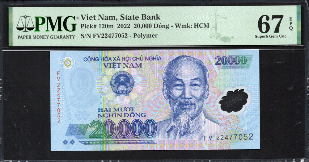 Vietnam - 20.000 Dong 2022 - Pick # 120m - PMG 67 EPQ