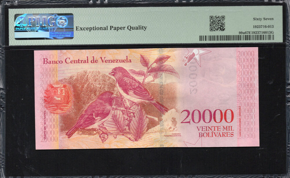 Venezuela - 20.000 Bolívares 2016 - Pick # 99a - PMG 67 EPQ