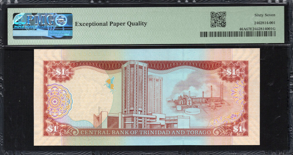 Trinidad & Tobago - 1 Dollar 2006 - Pick # 46A - PMG 67 EPQ