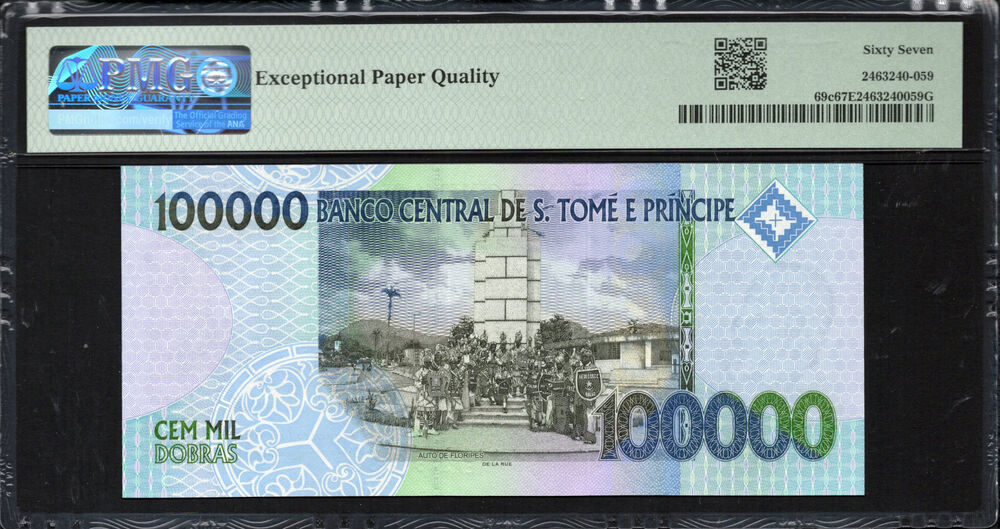 Sao Tome and Principe - 100.000 Dobras 2013 - Pick # 69c - PMG 67 EPQ