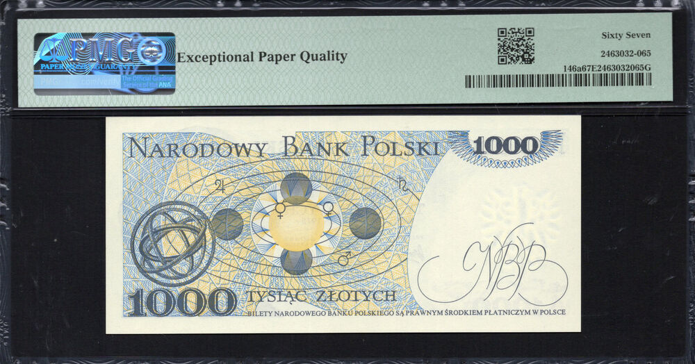 Poland - 1.000 Zlotych 1975 - Pick # 146a - PMG 67 EPQ