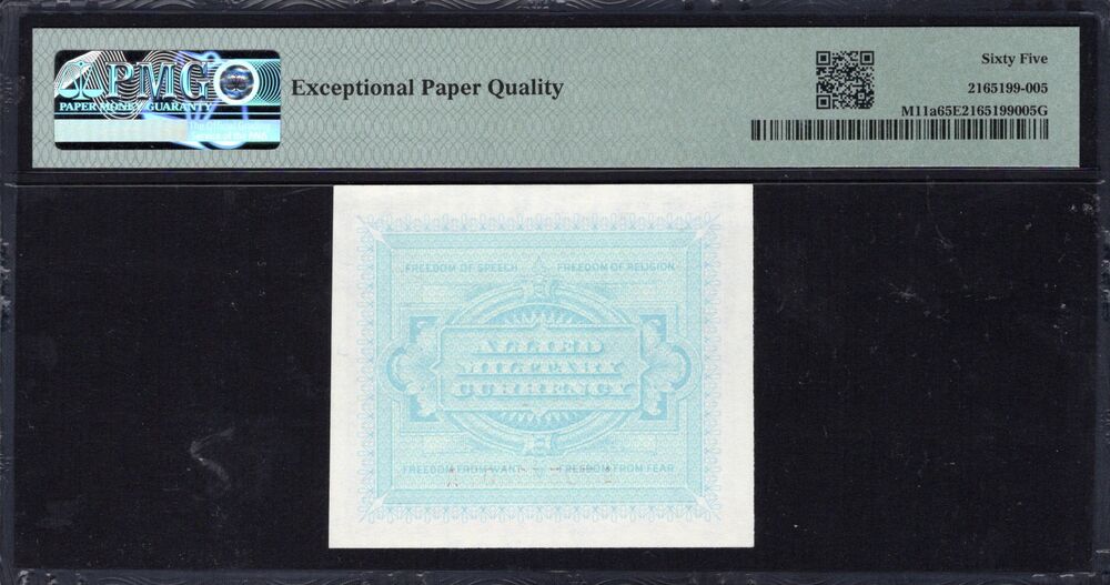 Italy - 2 Lire 1943 - Pick # M11a - PMG 65 EPQ
