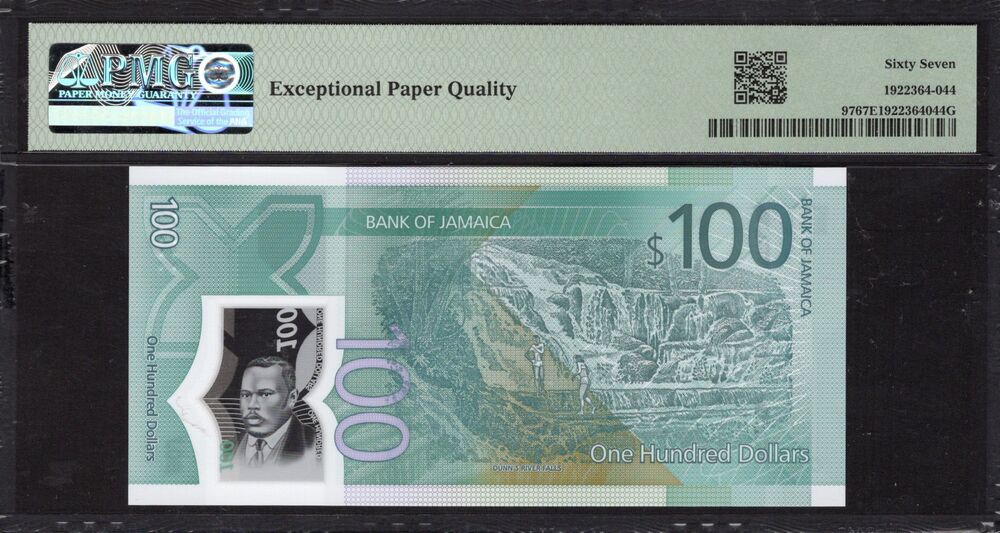 Jamaica - 100 Dollars 2022 - Pick # 97 - COMEMMORATIVE - PMG 67 EPQ