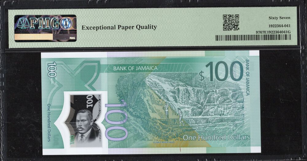Jamaica - 100 Dollars 2022 - Pick # 97 - COMMEMORATIVE - PMG 67 EPQ