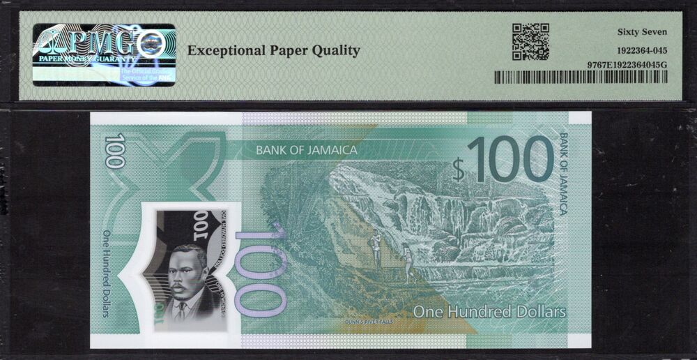 Jamaica - 100 Dollars 2022 - Pick # 97 - COMMEMORATIVE - PMG 67 EPQ