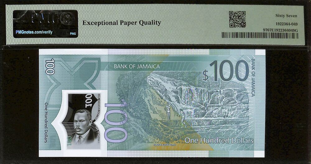 Jamaica - 100 Dollars 2022 - Pick # 97 - COMMEMORATIVE - PMG 67 EPQ