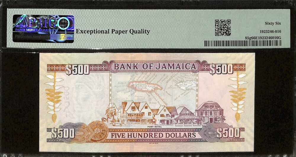 Jamaica - 500 Dollars 2009 - Pick # 85g - PMG 66 EPQ