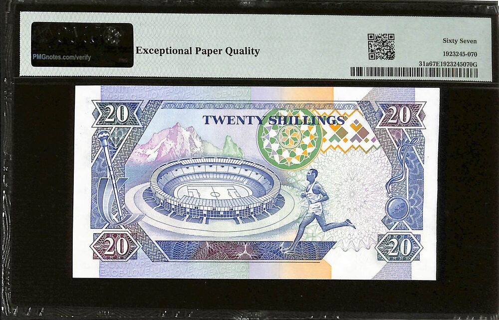 Kenya - 20 Shillings 1993 - Pick # 31a - PMG 67 EPQ