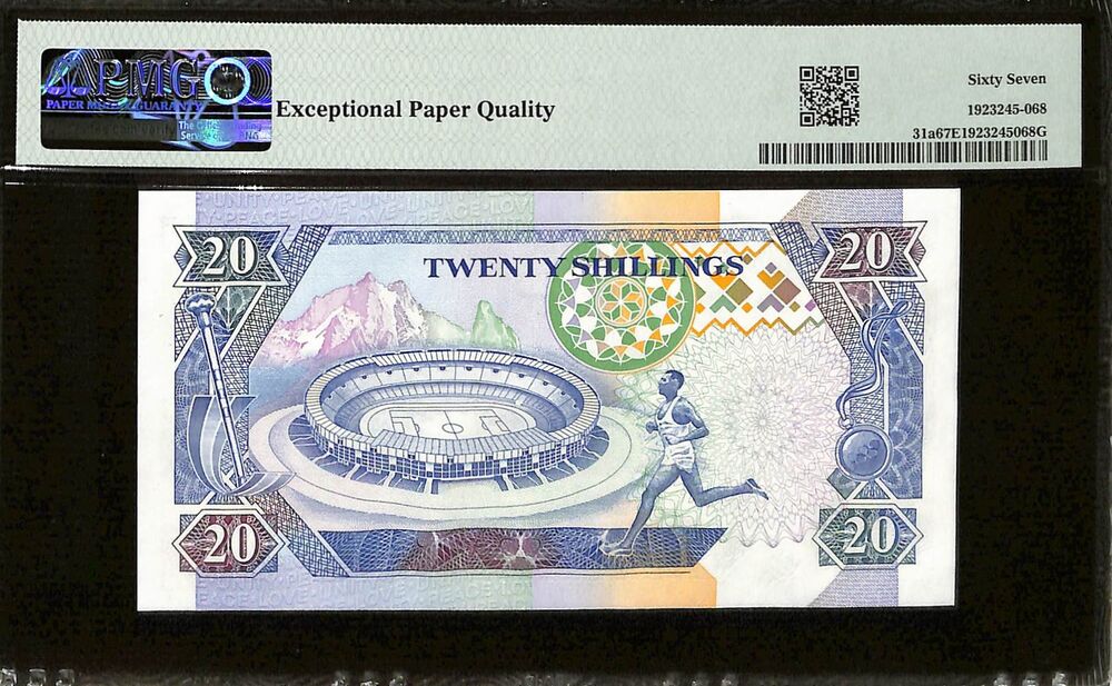 Kenya - 20 Shillings 1993 - Pick # 31a - PMG 67 EPQ