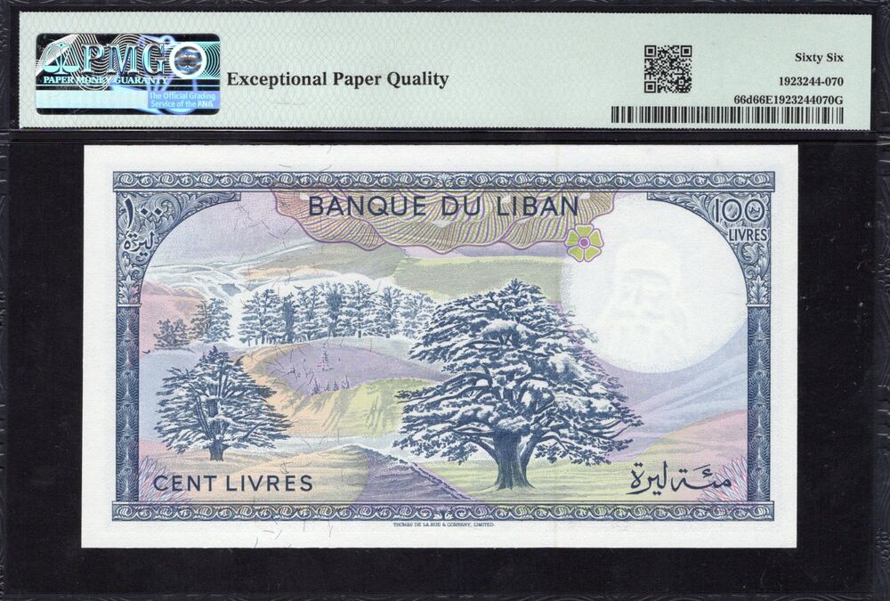 Lebanon - 100 Livres 1988 - Pick # 66d - PMG 66 EPQ