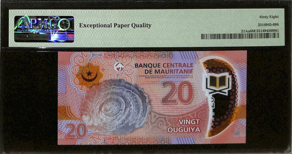 Mauritania - 20 Ouguiya 2020 - Pick # 21Aa - PMG 68 EPQ