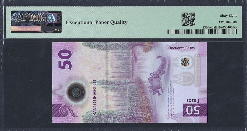 Mexico - 50 Pesos 2023 - Pick # 130Ac - COMMEMORATIVE - PMG 68 EPQ