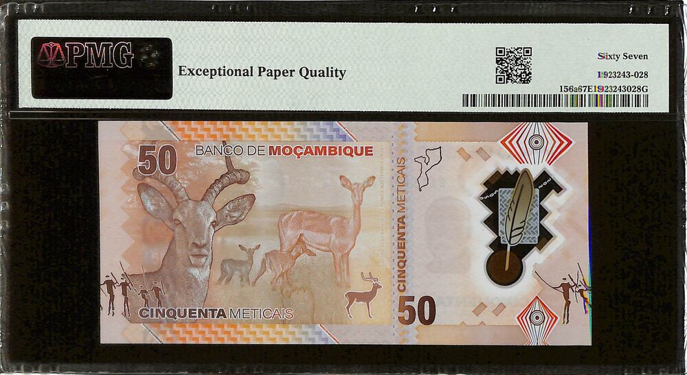 Mozambique - 50 Meticais 2024 - Pick # 156a - PMG 67 EPQ
