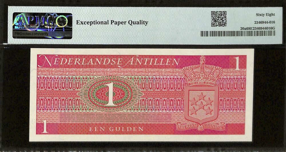 Netherlands Antilles - 1 Gulden 1970 - Pick # 20a - PMG 68 EPQ