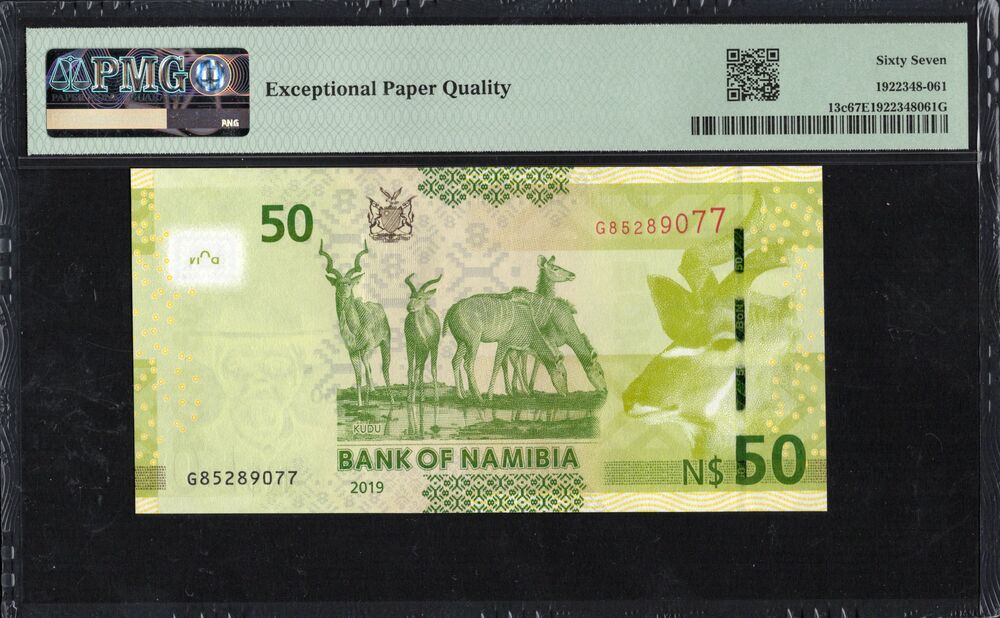 Namibia - 50 Namibia Dollars 2019 - Pick # 13c - PMG 67 EPQ