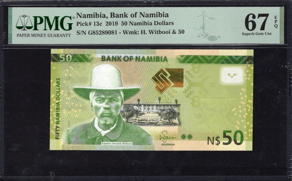 Namibia - 50 Namibia Dollars 2019 - Pick # 13c - PMG 67 EPQ