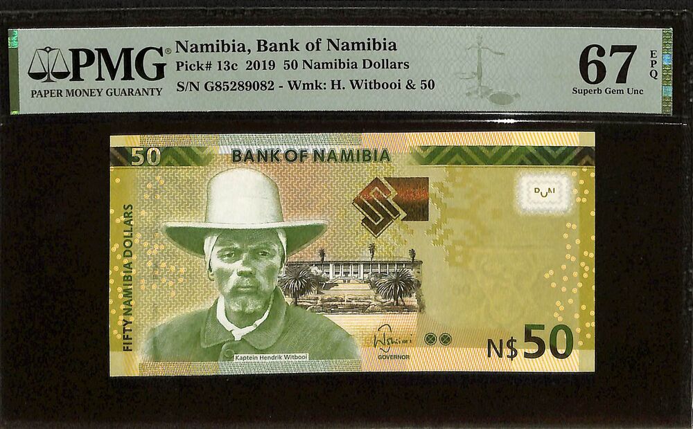 Namibia - 50 Namibia Dollars 2019 - Pick # 13c - PMG 67 EPQ