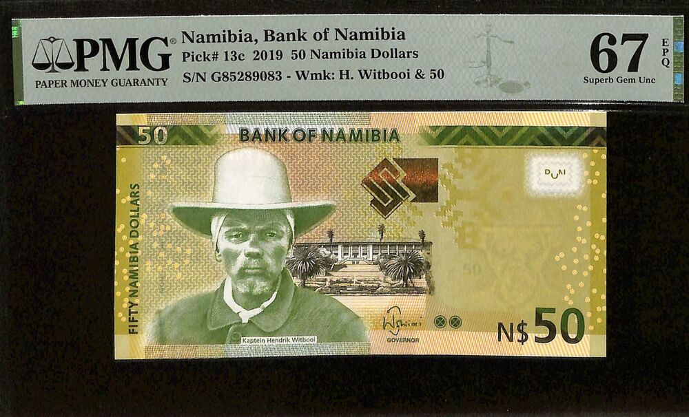 Namibia - 50 Namibia Dollars 2019 - Pick # 13c - PMG 67 EPQ