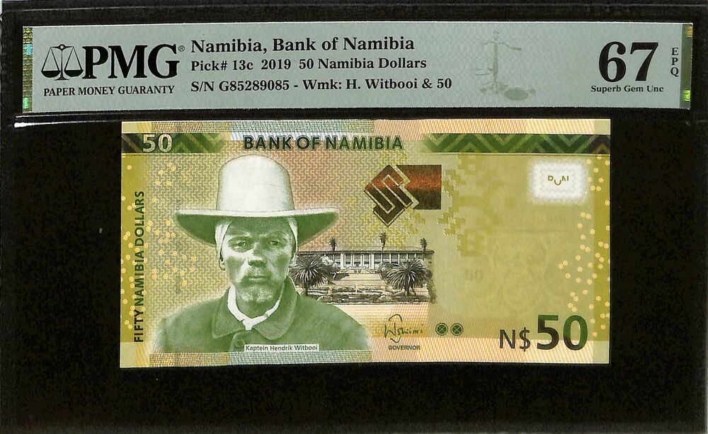 Namibia - 50 Namibia Dollars 2019 - Pick # 13c - PMG 67 EPQ