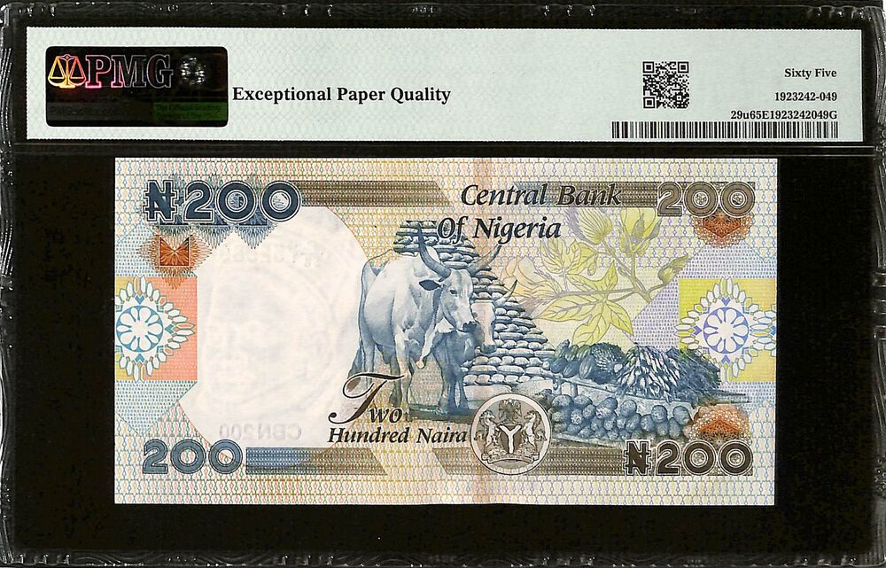Nigeria - 200 Naira 2020 - Pick # 29u - PMG 65 EPQ