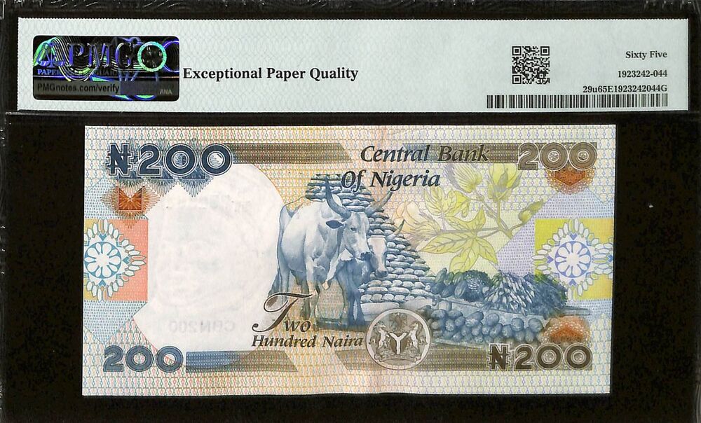Nigeria - 200 Naira 2020 - Pick # 29u - PMG 65 EPQ