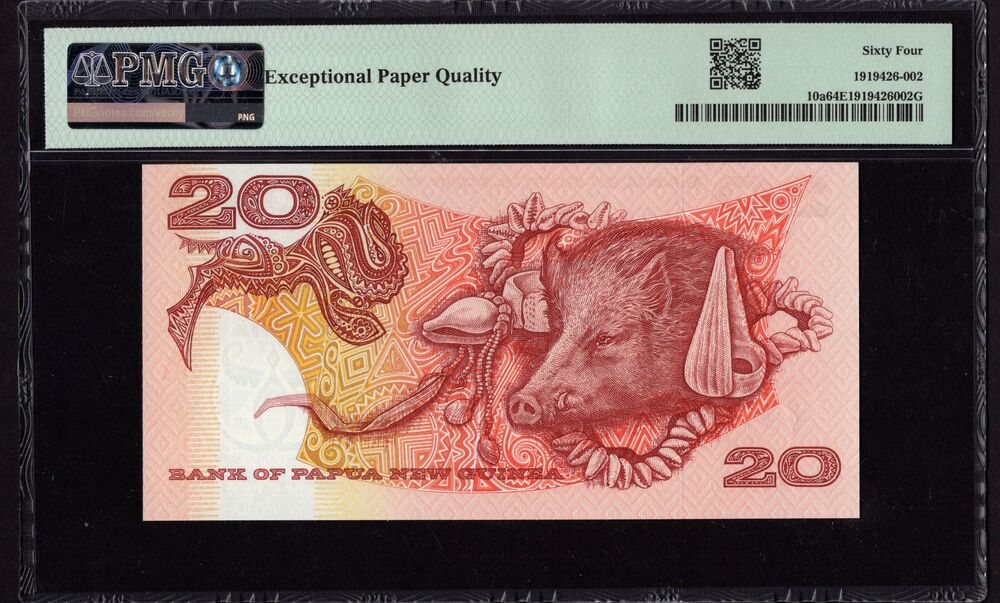 Papua New Guinea - 20 Kina ND (1989-2001) - Pick # 10a - PMG 64 EPQ