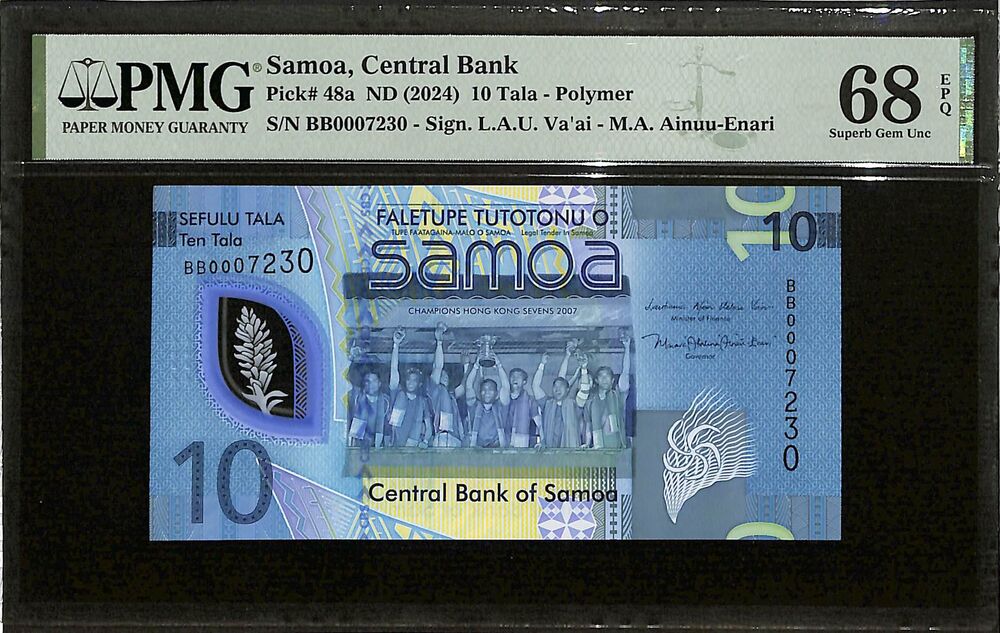 Samoa - 10 Tala ND (2024) - Pick # 48a - PMG 68 EPQ