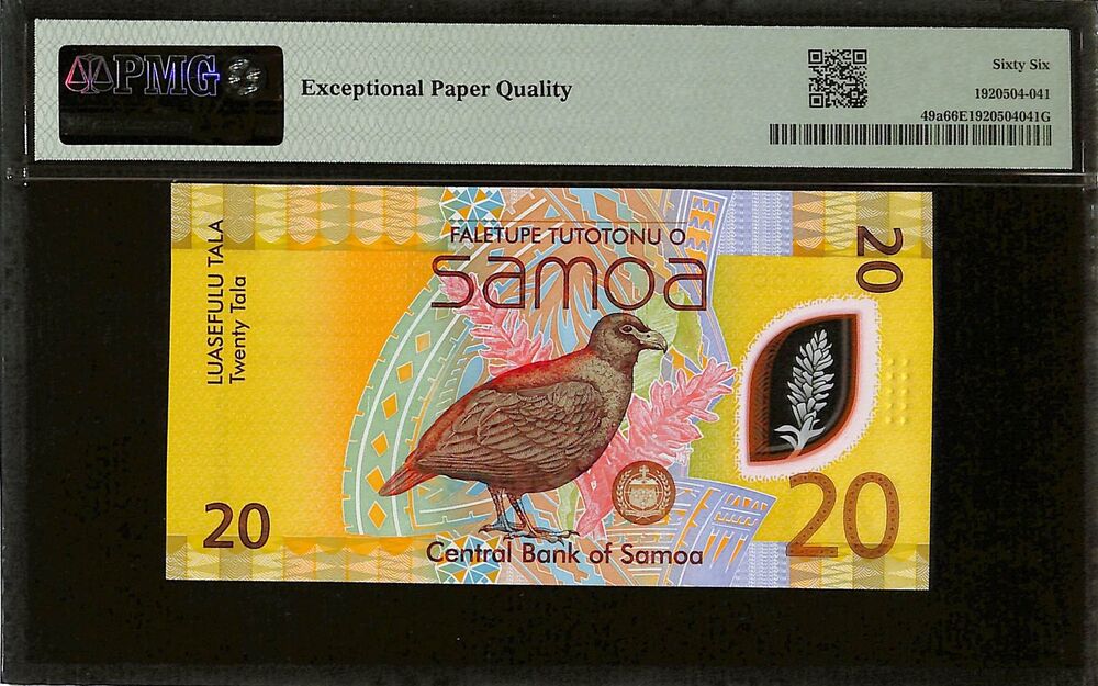 Samoa - 20 Tala ND (2024) - Pick # 49a - PMG 66 EPQ