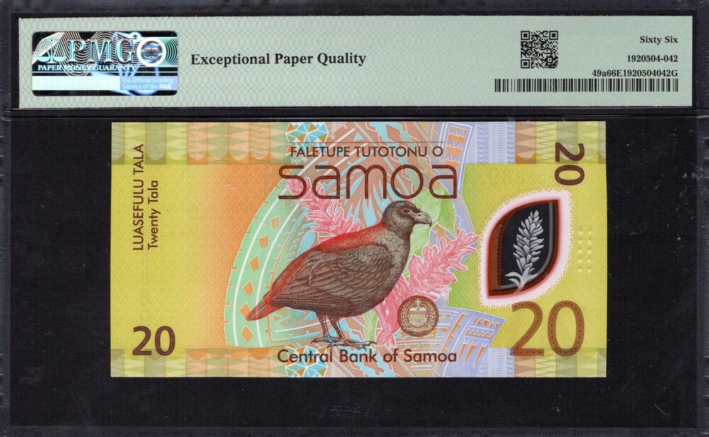 Samoa - 20 Tala ND (2024) - Pick # 49a - PMG 66 EPQ