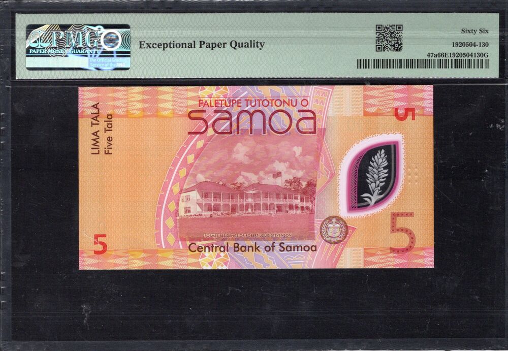 Samoa - 5 Tala ND (2023) - Pick # 47a - PMG 66 EPQ