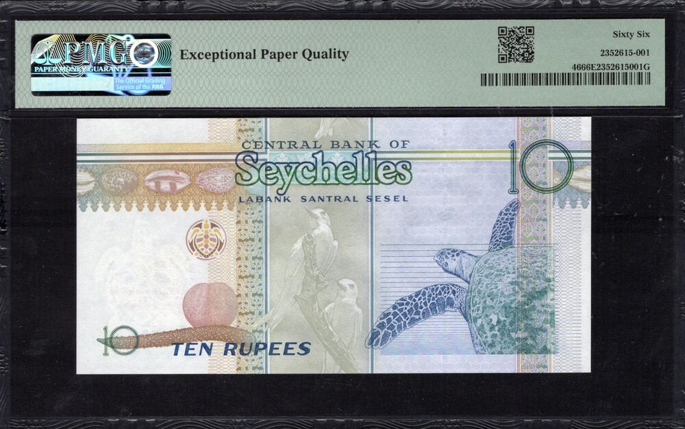 Seychelles - 10 Rupees 2013 - Pick # 46 - COMMEMORATIVE - PMG 66 EPQ