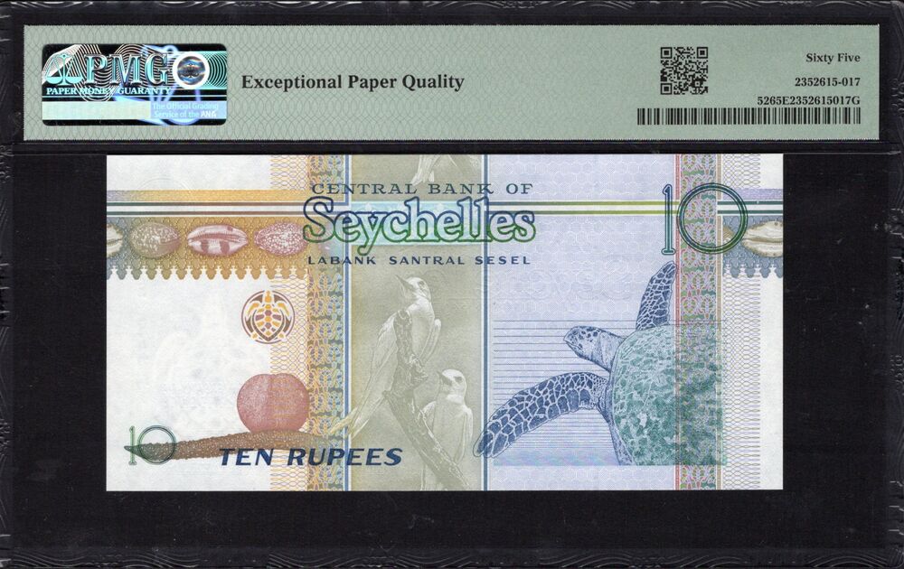 Seychelles - 10 Rupees 2013 - Pick # 52 - COMEMMORATIVE - PMG 65 EPQ