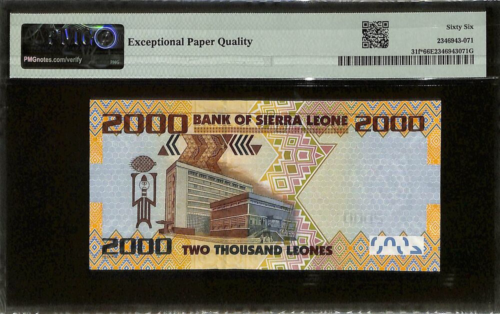 Sierra Leone - 2000 Leones 2021 - Pick # 31f - REPLACEMENT - PMG 66 EPQ
