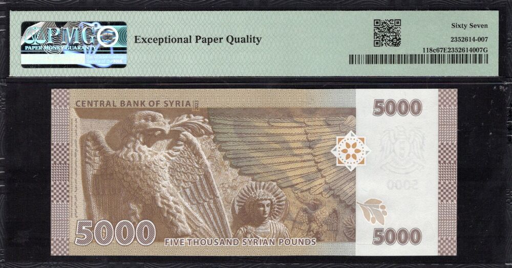 Syria - 5000 Pounds 2023 - Pick # 118c - PMG 67 EPQ