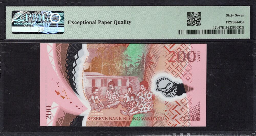 Vanuatu - 200 Vatu 2020 - Pick # 12b - PMG 67 EPQ