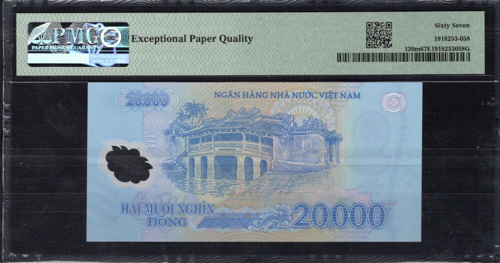 Vietnam - 20.000 Dong 2022 - Pick # 120m - PMG 67 EPQ