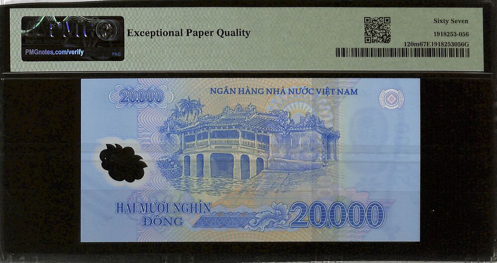 Vietnam - 20.000 Dong 2022 - Pick # 120m - PMG 67 EPQ