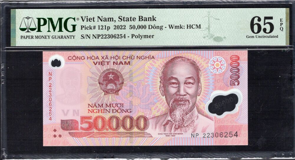 Vietnam - 50.000 Dong 2022 - Pick # 121p - PMG 65 EPQ