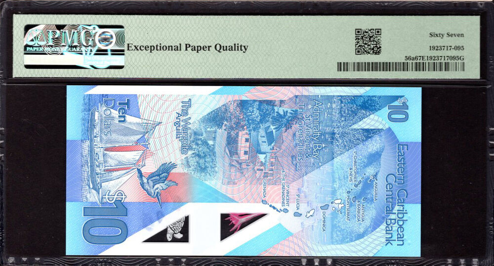East Caribbean States - 10 Dollars 2019 - Pick # 56a - PMG 67 EPQ