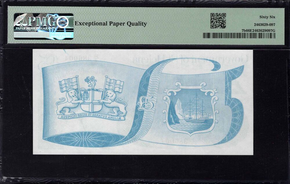 Saint Helena - 5 Pounds 1981 - Pick # 7b - PMG 66 EPQ