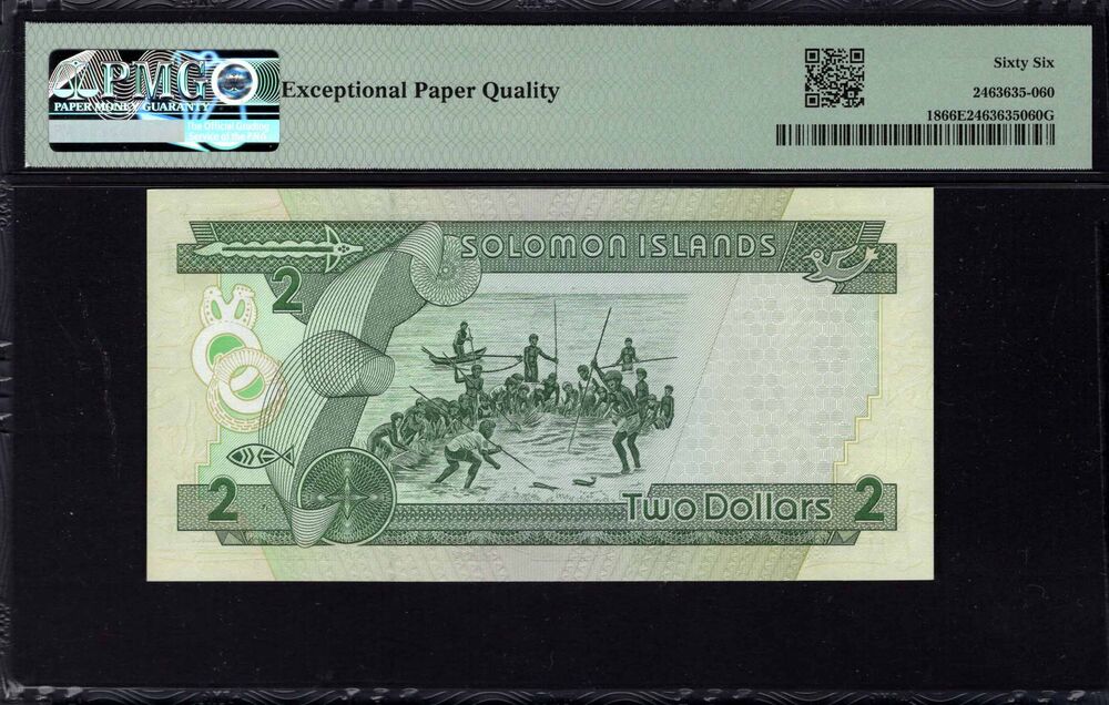 Solomon Islands - 2 Dollars 1997 - Pick # 18 - PMG 66 EPQ