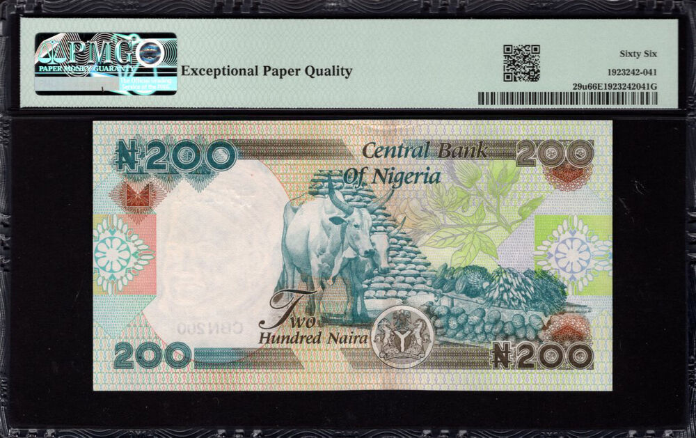 Nigeria - 200 Naira 2020 - Pick # 29u - PMG 66 EPQ