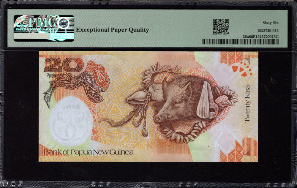 Papua New Guinea - 20 Kina 2008 - Pick # 36a - PMG 66 EPQ
