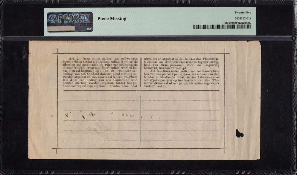 South Africa - 1 Pound 1901 - Pick # 60c - PMG 25