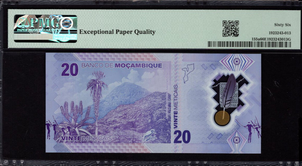 Mozambique - 20 Meticais 2024 - Pick # 155a - PMG 66 EPQ