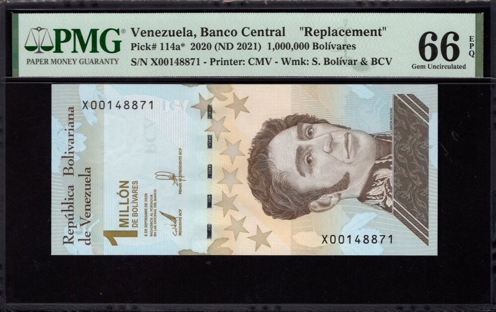 Venezuela - 1.000.000 Bolívares 2020 - Pick # 114a* - PMG 66 EPQ