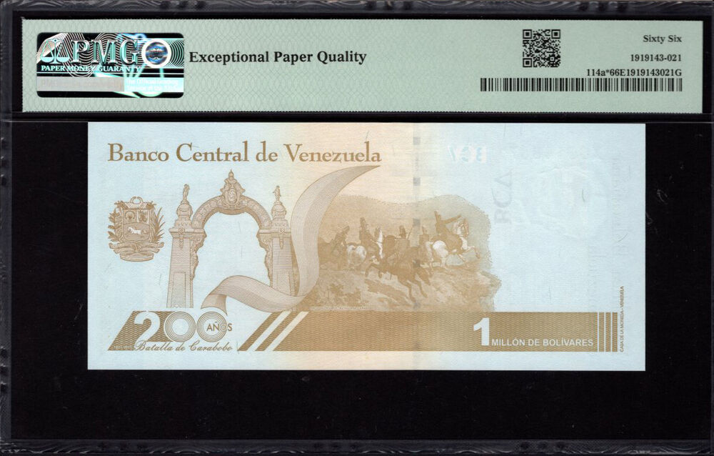 Venezuela - 1.000.000 Bolívares 2020 - Pick # 114a* - PMG 66 EPQ