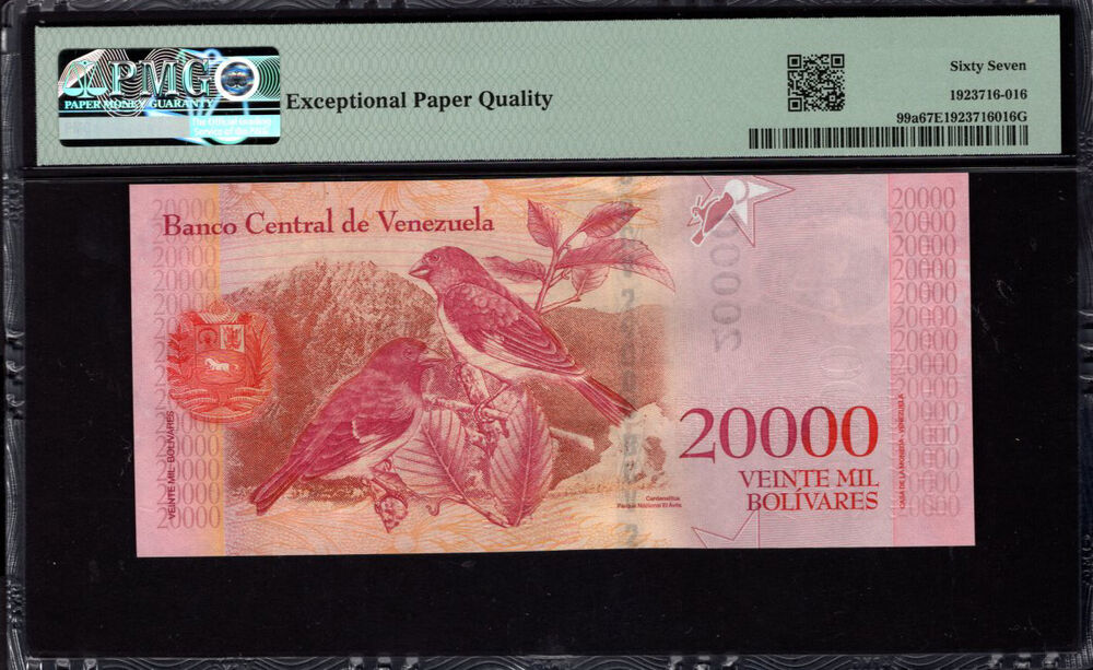 Venezuela - 20.000 Bolívares 2016 - Pick # 99a - PMG 67 EPQ