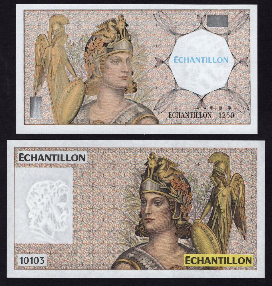 France - 2 x Test Note - Pick # NL - UNC